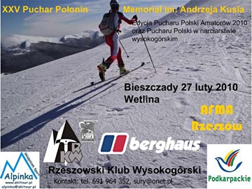 Puchar połonin - plakat