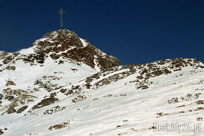 Giewont, ale zimą Giewont, ale zimą