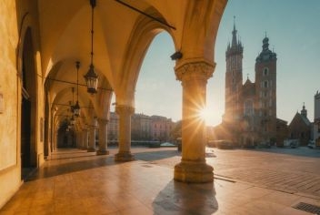 Widok na Bazylikę Mariacką Widok na Bazylikę Mariacką