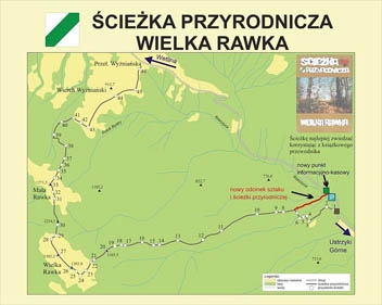 Zmiana przebiegu szlaku niebieskiego z Ustrzyk Górnych na Wielką Rawkę (dolina Rzeczycy) Zmiana przebiegu szlaku niebieskiego z Ustrzyk Górnych na Wielką Rawkę (dolina Rzeczycy)