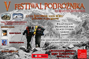 V Festiwal Podróżnika im. Mateusza Hryncewicza V Festiwal Podróżnika im. Mateusza Hryncewicza