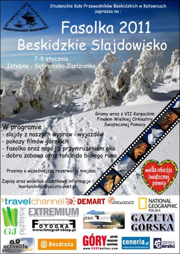 Plakat Beskidzkie Slajdowisko - Fasolka 2011 Plakat Beskidzkie Slajdowisko - Fasolka 2011