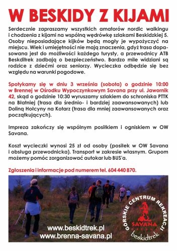 W Beskidy z kijami W Beskidy z kijami