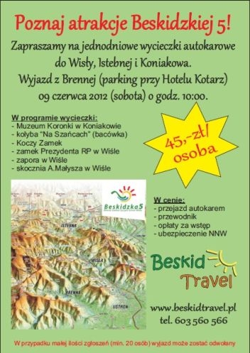 Plakat wycieczki Plakat wycieczki