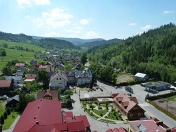 Ujsoły - widok z wieży kościelnej Ujsoły - widok z wieży kościelnej