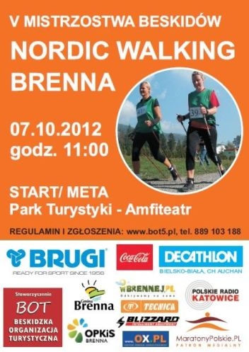 V Mistrzostwa Beskidów Nordic Walking - 07.10.2012 V Mistrzostwa Beskidów Nordic Walking - 07.10.2012