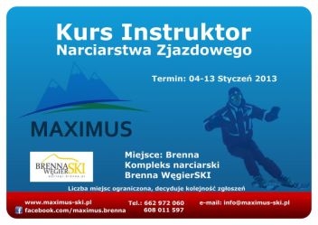 Brenna - Kurs Instruktora Narciarstwa Zjazdowego Brenna - Kurs Instruktora Narciarstwa Zjazdowego