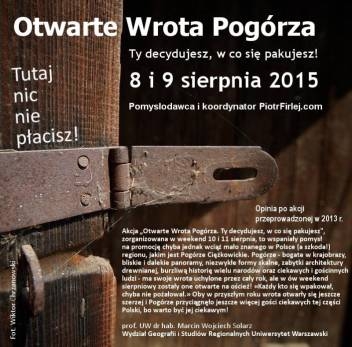 Otwarte Wrota Pogórza 2015