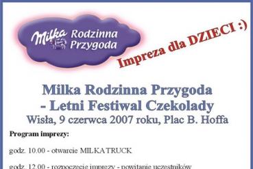 Wisła - Milka rodzinna przygoda - letni festiwal 9 czerwca 2007